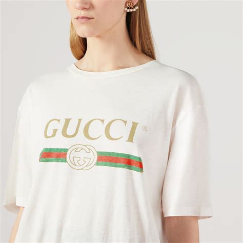 gucci womens t shirt white|Gucci t shirt men white.